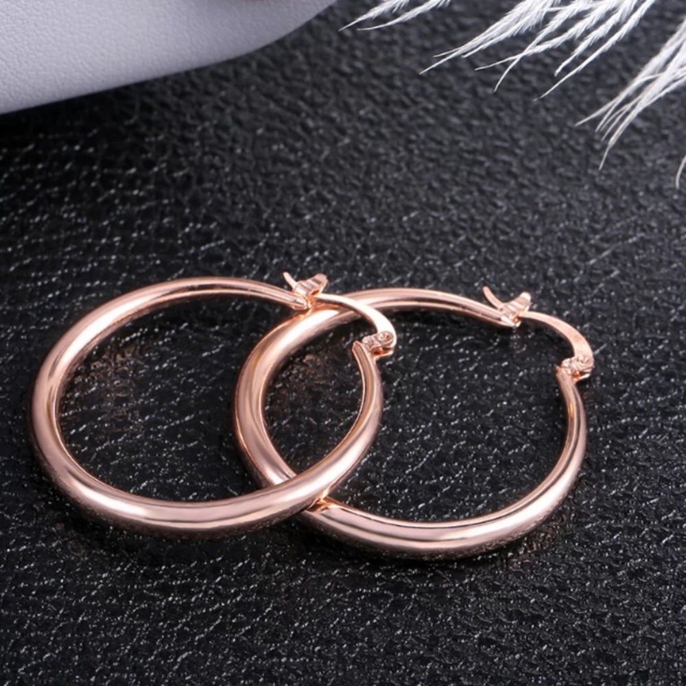 NWOT rose gold earrings